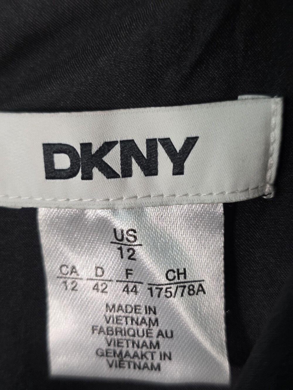 DKNY NWT $139 Size 12 Black Wrap Wide Leg Jumpsuit Belted Sleeveless Cocktail - Picture 7 of 11